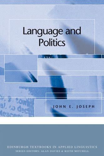 Language And Politics By John Joseph