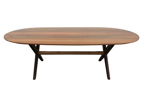 Mid Century Modern Oval Dining Table The Local Vault