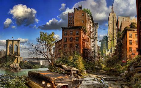 Really Nice Photochop Of A Post Apocalyptic New York I Like The Use Of