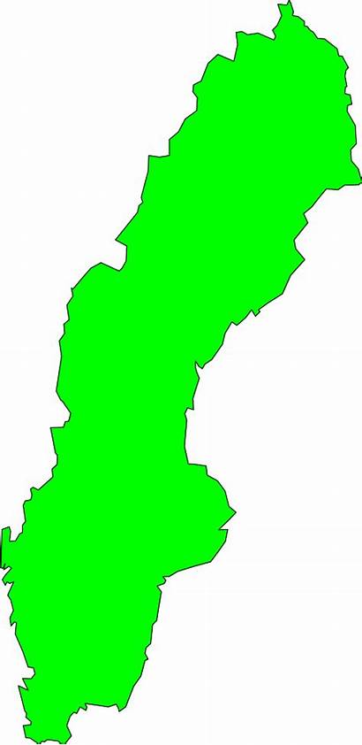Sweden Map Outline Clip Clipart Vector Royalty