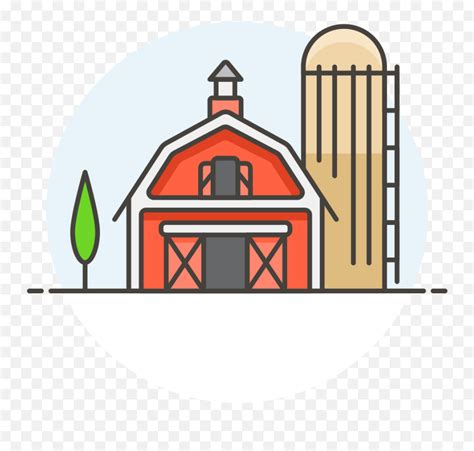 Barn Emoji Transparent Png Clipart Free Download Farm Icon Pngbarn
