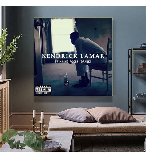 Kendrick Lamar Swimming Pools Drank Music Album Cover Canvas Etsy