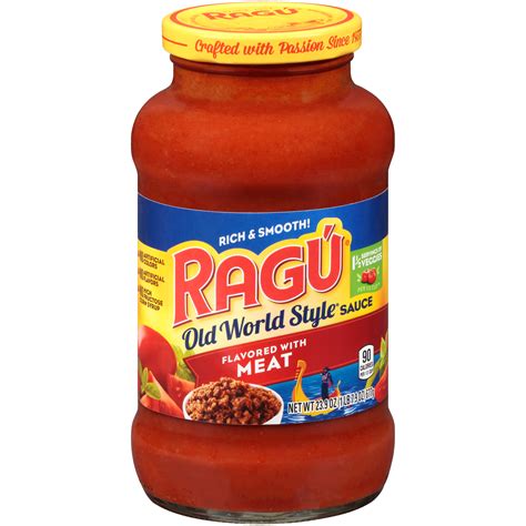 Ragu Old World Style Pasta Sauce Smooth Flavored With Meat 26 Oz 1