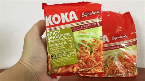 Koka Signature Spicy Singapore Fried Noodles For Vegetarians No 313 Youtube