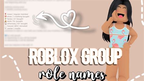 Aesthetic Names For Rolesranks In Roblox Groups Part 2 Rosaliexo