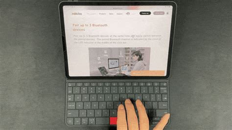 This Ipad Keyboards Typing Surface Can Transform Into A Large Multi