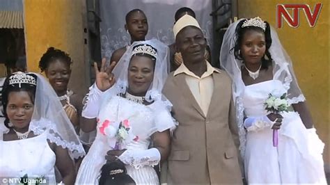 Ugandan Man Marries Three Women On The Same Day Daily Mail Online