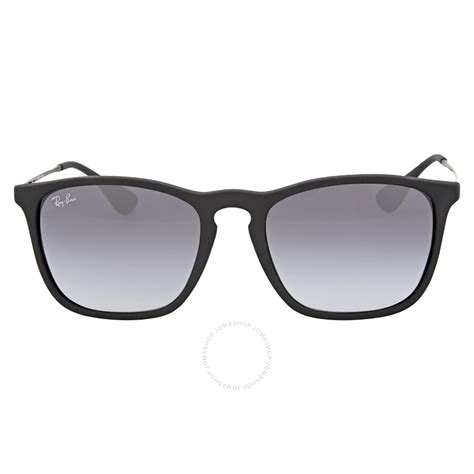 Ray Ban Chris Grey Gradient Square Unisex Sunglasses Rb4187 622 8g 54 713132581124 Sunglasses