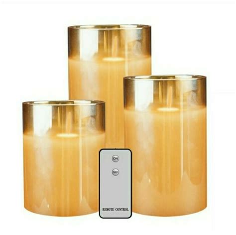 Flameless Led Wax Candles Flickering Real Flame Effect Moving Flame