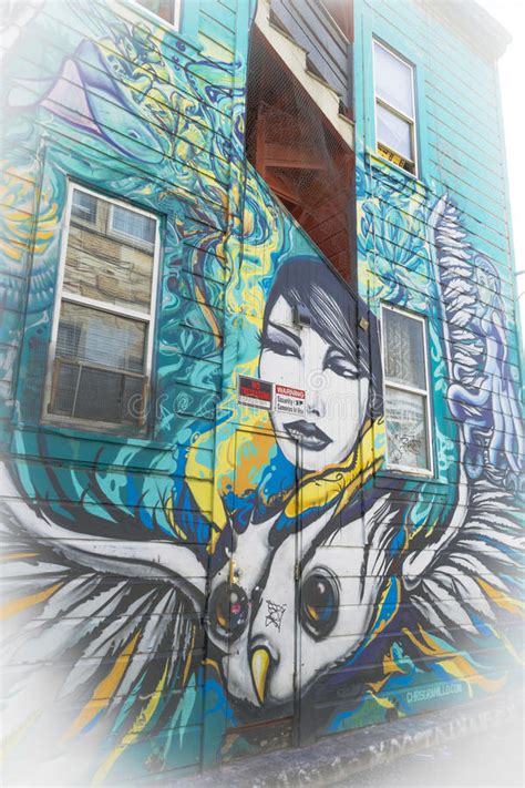 Graffiti Kunst In San Francisco Kalifornien Redaktionelles