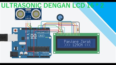 Memprogram Sensor Ultrasonik Dengan Lcd 16 2 Paling Gampang