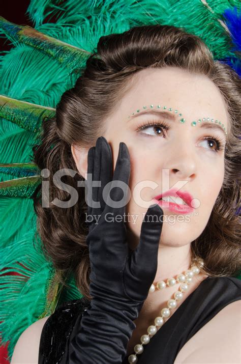 Burlesque Dancer Headshot Stock Photo Royalty Free Freeimages