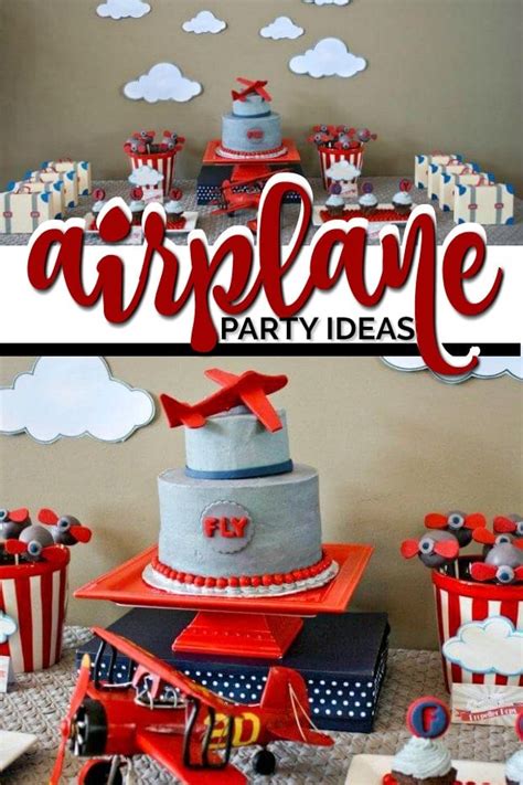 Plane Themed First Birthday Party Spaceships And Laser Beams