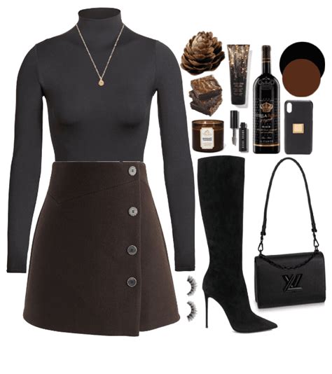 Black And Brown Outfit Shoplook Brown Outfit Outfits Polyvore Outfits