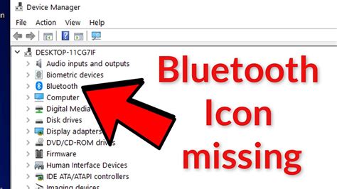 Bluetooth Icon Missing From Device Manager In Windows 10 11 Youtube