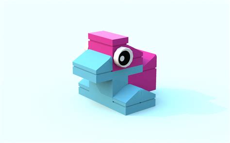 Lego Moc Porygon By Qsksw Rebrickable Build With Lego