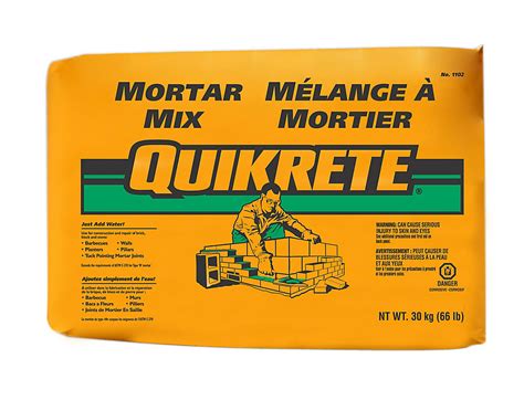 Quikrete Mortar Mix 30kg The Home Depot Canada