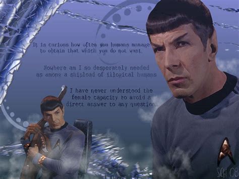 Star Trek Wallpaper Star Trek Tos Spock And His Words Star Trek