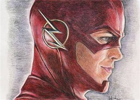 The flash is an ongoing american comic book series featuring the dc comics superhero of the same name. Le Flash / Grant Gustin impression du dessin