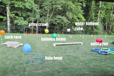 Obstacle courses are a main staple in backyard game events. Dog Backyard Obstacle Course - House Backyards