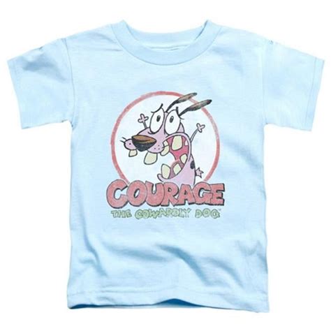 Courage The Cowardly Dog Vintage Courage Short Sleeve Toddler Tee