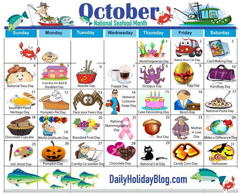 Oct Calendar 2015 1200×966 Pixels Holiday Calendar Wacky