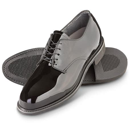 U.S. Military Men's Corfam Glossy Uniform Dress Shoes - 582387 ...