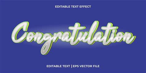 Premium Vector Congratulation Editable Text Effect