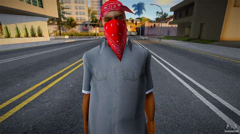 Gangster With Red Bandana For Gta San Andreas