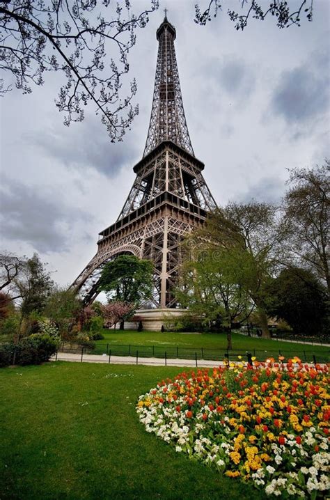Eiffel Tower And The Park Paris Stock Image Image Of Attraction
