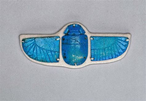 Pectoral Of Bright Blue Faience With Heavy Glaze Composite Piece Of