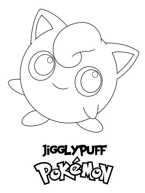 Pokemon Jigglypuff Coloring Page - Free Printable Coloring Pages for Kids