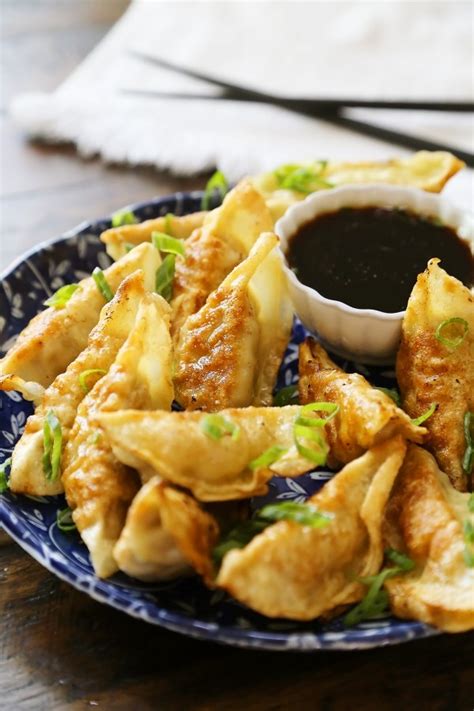 Easy Asian Dumplings With Soy Ginger Dipping Sauce The Comfort Of Cooking