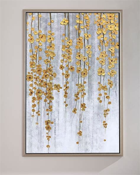 Large Gold Painting Gold Leaf Landscape Painting Contemporary Etsy In