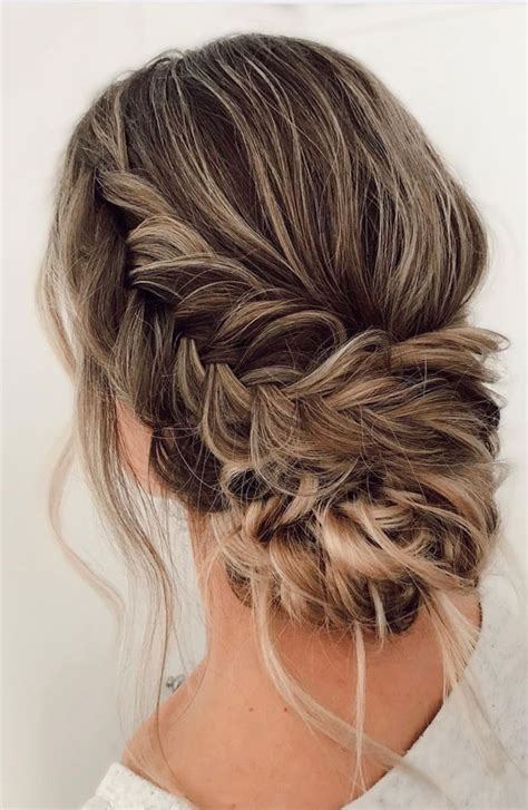 50 Stunning Updos For Any Occasion In 2022 Loose Chunky Braided Boho