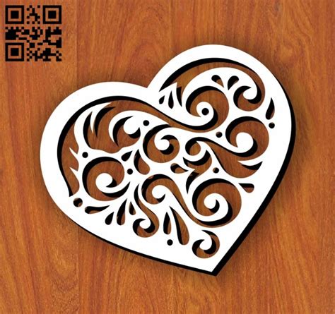 Digital Wooden Heart Plaque Vector For Cnc Laser Cut Hearts Svg Wood