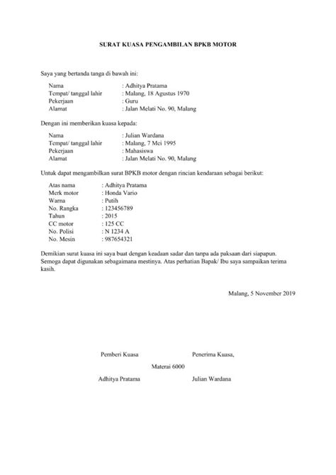 Secara mendasar, isi autobiografi adalah apa yang ingin anda bagi pada khalayak. Cara Membuat Surat Keterangan Kuasa Ambil Bpkb / Contoh ...