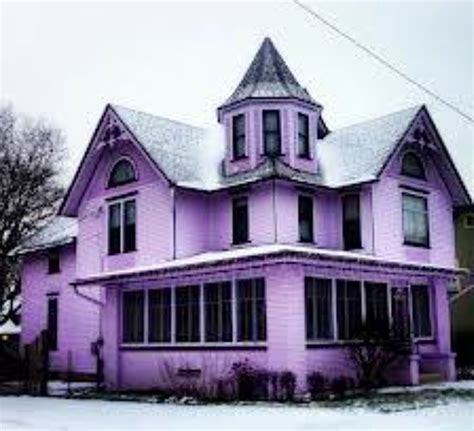 Pin By Dawn Luther On Everything Purple Purple Victorian House Purple Home Victorian