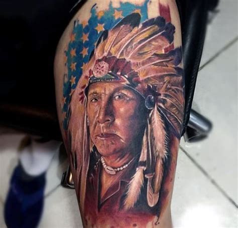 Native American Indian Chiefs Tattoo