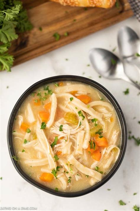 Crock Pot Chicken Noodle Soup Easy And Delicious
