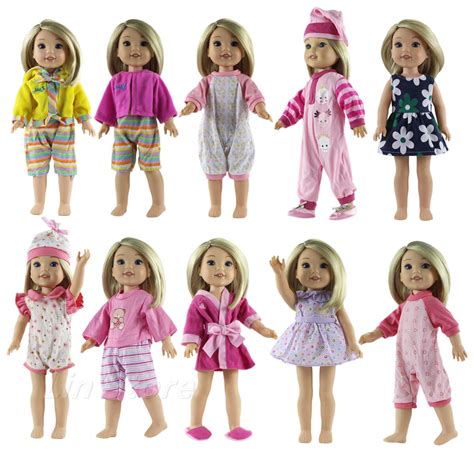 New Style 5 Set Doll Clothes For 145 Inch American Girl Doll Casual