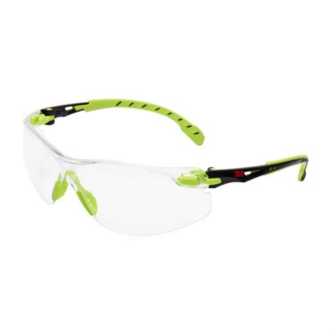 3m™ solus™ 1000 series safety glasses s1201sgaf as green black clear scotchgard™ anti fog lens