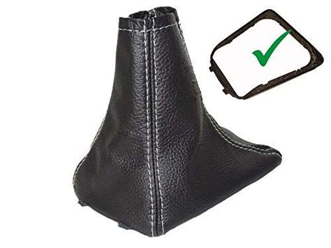 The Tuning Shop Ltd Gear Stick Gaiter With Plastic Frame Black Leather