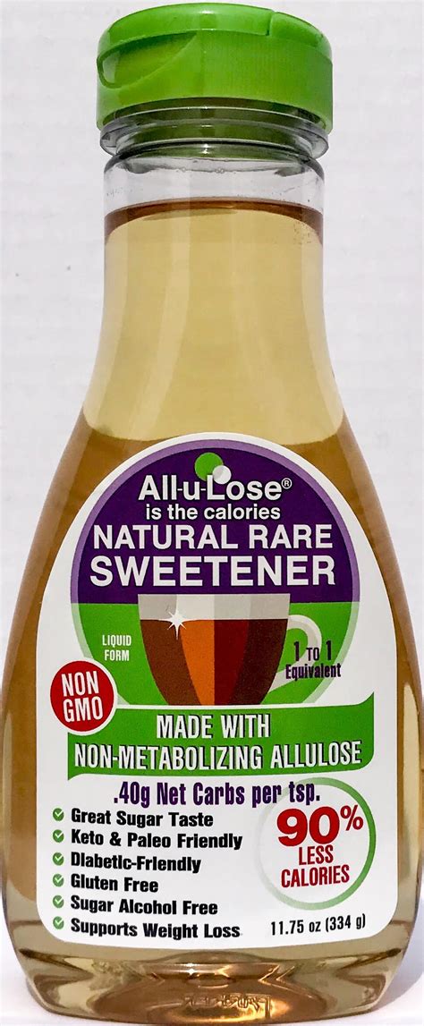 Liquid All U Lose Natural Rare Sugar Sweetener Non Gmo Allulose With