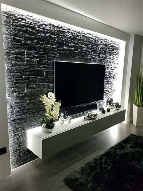 53 Adorable Tv Wall Decor Ideas Roundecor Oturma Odası Tasarımları