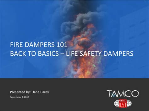 Fire Dampers 101 Back To Basics Life Safety Dampers Docslib