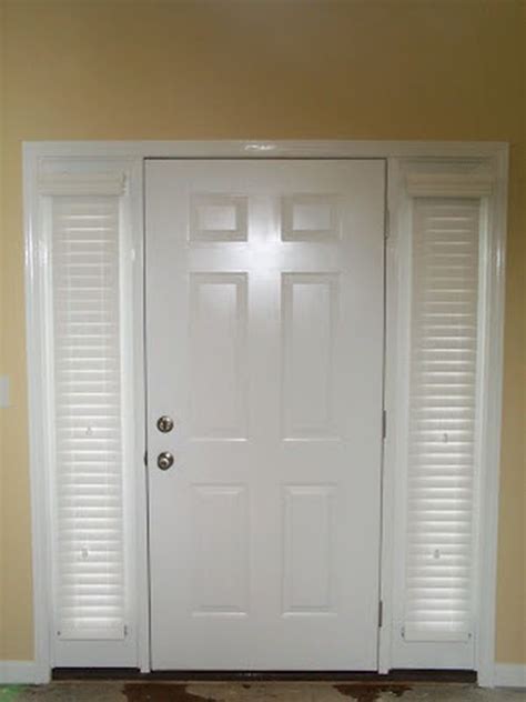 See more ideas about sidelight windows, window coverings blackout, french door curtains. 2" Custom Wood Blinds | Front doors with windows, Window ...