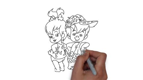 how to draw bamm bamm rubble from the flintstones step by step video tutorial youtube
