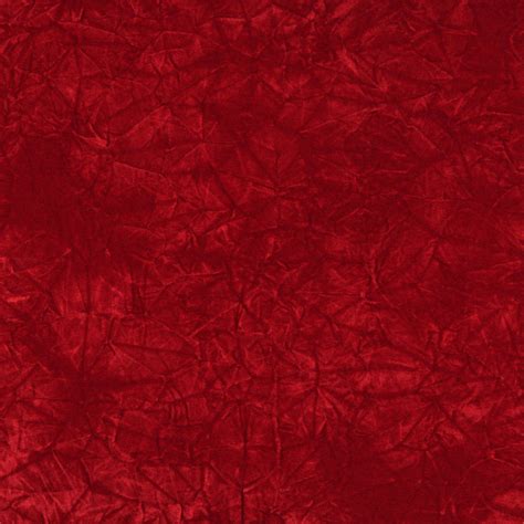 Red Crushed Velvet Fabric