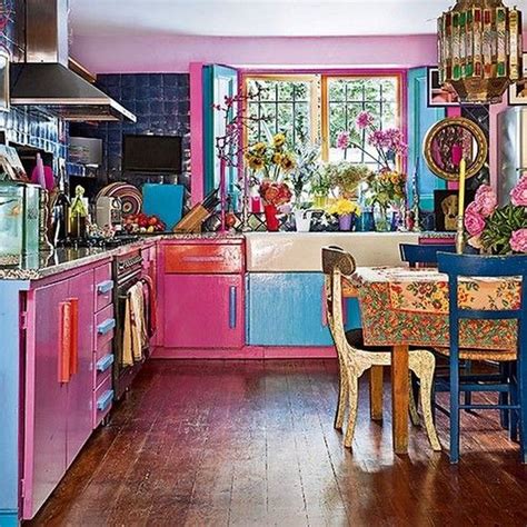 70 Ideas To Create Rustic Bohemian Kitchen Decorations Eclectic
